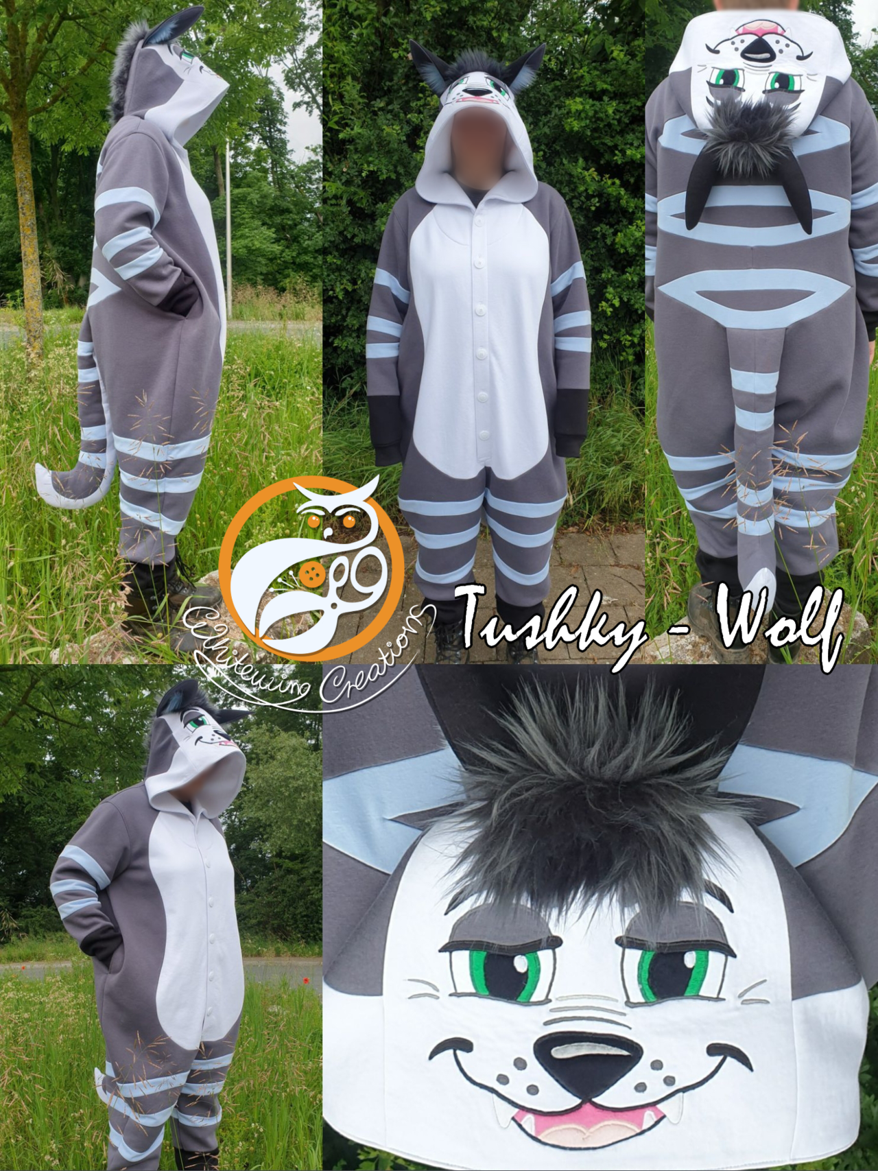 Tushky Wolf - Kigurumi Fursuit Kigu Fursuit made by WhitewingCreations - Fursuits made in Germany