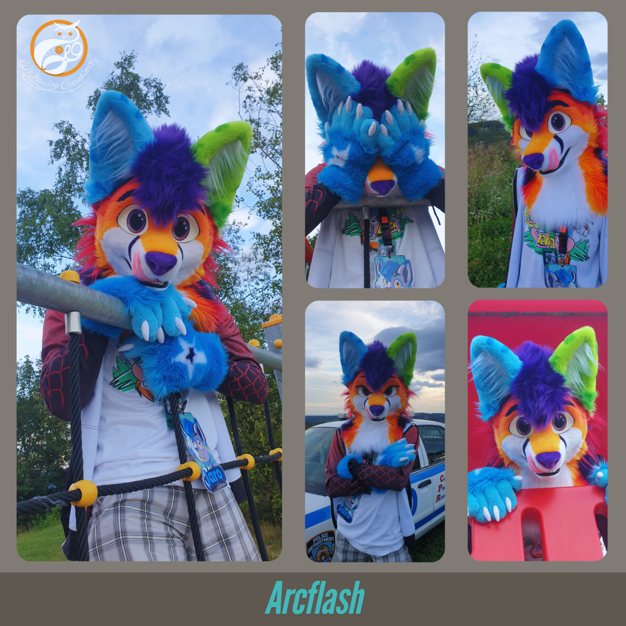 Arcflash - Partial Fursuit made by WhitewingCreations - Fursuits made in Germany